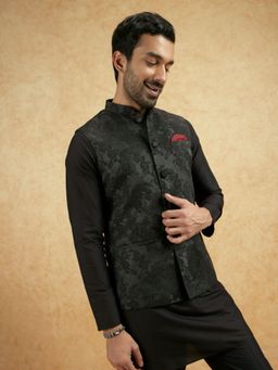 KISAH - Mens Black Nehru Jacket
