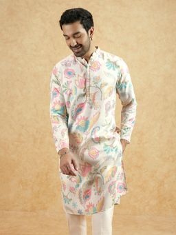 KISAH - Mens Multi-Color Printed Kurta