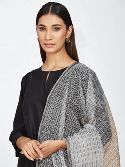 Fabindia - Natural Cotton Silk Hand Block Printed Dupatta