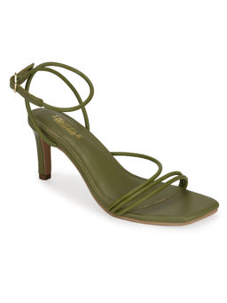 Truffle Collection - Green Solid Heels