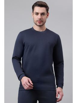 Van Heusen - Men Solid Crew Neck Full Sleeves Regular Fit Sweatshirt