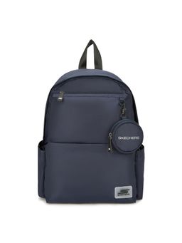 SKECHERS - Unisex Micro Blue Polyester Single Compartment Backpack & Pouch