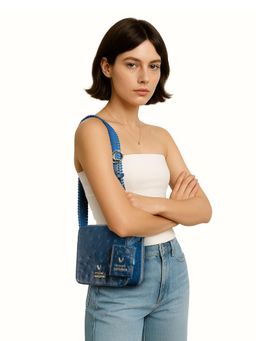 Hidesign - TERRA 02 Genuine Leather Women Blue Handbag