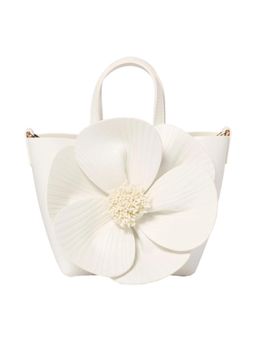 Forever New - Cora Corsage White Handbag with Detachable Strap
