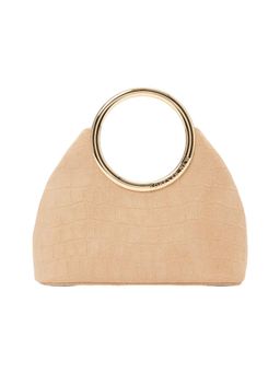 Forever New - Delta Round Metal Handle Cream Handbag