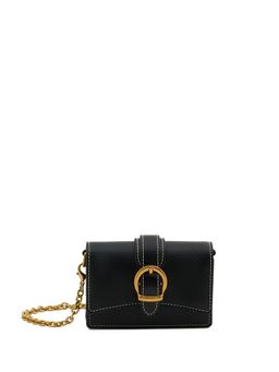 MIRAGGIO - Dee Solid Black Wallet With Detachable Strap