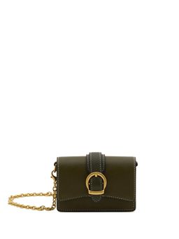 MIRAGGIO - Dee Solid Green Wallet With Detachable Strap