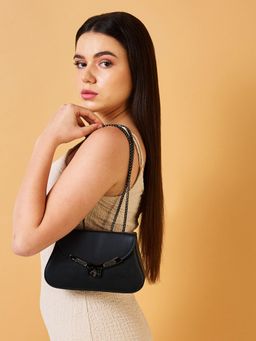 Caprese - Women Miko Black Medium Sling Bag (M)