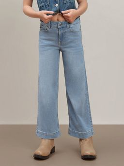 VERO MODA - Girl's Light Blue Straight Leg Jeans