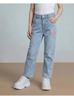 VERO MODA - Girl's Light Blue Straight Leg Jeans
