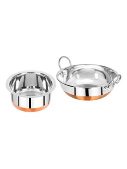 Omega - Stainless Steel Copper Bottom Alfa Cookware Set - 2Pcs