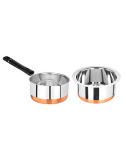 Omega - Stainless Steel Copper Bottom Beta Cookware Set - 2Pcs