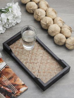 VarEesha - Ethnic Bamboo Woven Small Wooden Tray