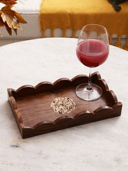 VarEesha - Gul Sheesham & Beech Wood 12 Inch Tray