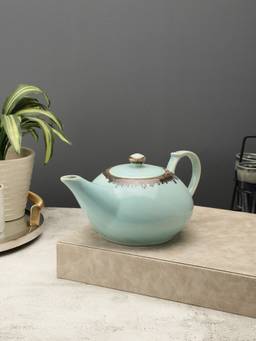 VarEesha - Tranquil Blue Ceramic Tea Pot- Kettle