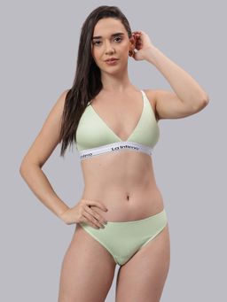 La Intimo - Sweet Secret Bralette Combo Set - Green