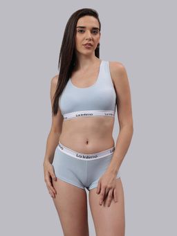La Intimo - Classic Comfort Racerback Combo Set - Blue