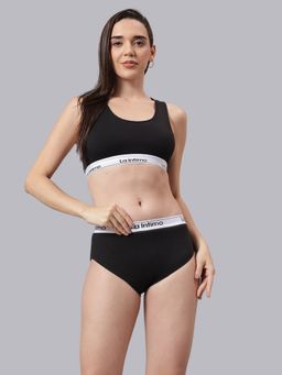 La Intimo - Laidback Hipster Racerback Combo Set - Black