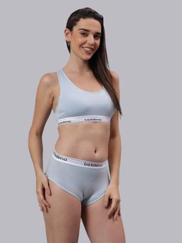 La Intimo - Laidback Hipster Racerback Combo Set - Blue