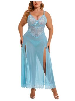 XIVIR - Womens Sexy Lace Babydoll Lingerie - Blue