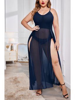 XIVIR - Babydoll Lingerie for Women Sexy Nightgowns - Navy Blue