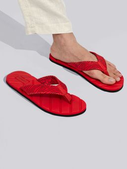Neeman's - Men All Vibes Red Flipflops