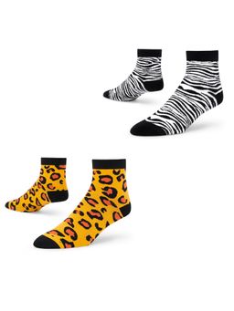 Dynamocks - Men and Women Ankle Length Socks - Free Size - Pack of 2 Pairs