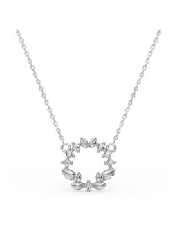 Candere by Kalyan Jewellers - 14K BIS Hallmark White Gold and Diamond Pendant with Chain