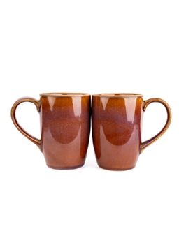 Simply Soho - Rust Handcrafted Coffee Ceramic Mugs (Pack of 2)