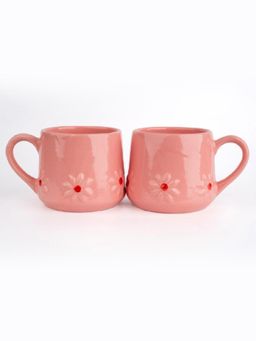 Simply Soho - Pink handcrafted ceramic mugs (Pack of 2)