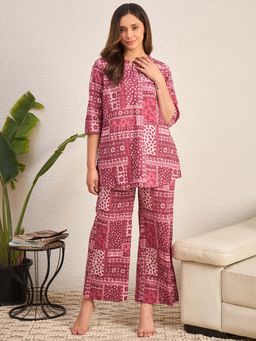 July Nightwear - Women Cotton Pink Long Top