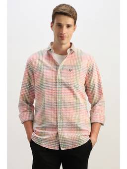 Allen Solly - Men Multi-Color Regular Fit Check Full Sleeves Casual Shirt