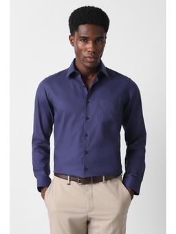 Van Heusen - Men Slim Fit Solid Full Sleeves Formal Shirt