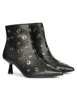 Saint G - Womens Black Leather Ankle Boots