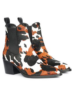 Saint G - Womens Multi-Color Leather Ankle Chelsea Boots