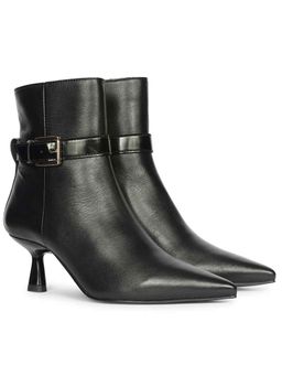 Saint G - Womens Decor Black Leather Kitten Boots