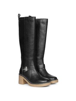 Saint G - Womens Black Leather Long Boots
