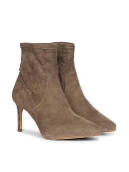 Saint G - Womens Brown Stretch Suede Ankle Boots