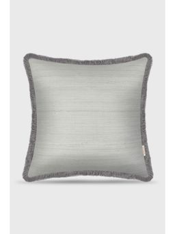 MiRooh - Grey Pure Tussar Silk Khara Cushion