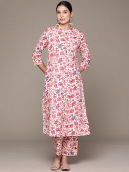 Readiprint - A Line Style Cotton Pink Kurta with Pant (Set of 2)