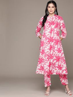 Readiprint - A Line Style Cotton Pink Kurta with Pant (Set of 2)