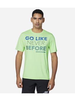 SKECHERS - Mens Choose Greatne Ss Graphic Lime Green T-Shirt