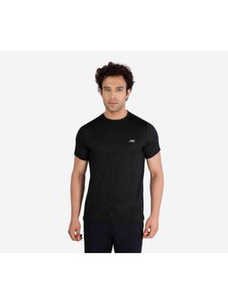 SKECHERS - Mens Ss Large Perforated Black T-Shirt