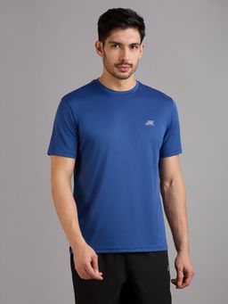 SKECHERS - Mens Ss Performance Gunmetal Blue T-Shirt