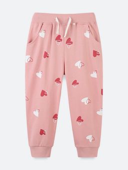 Oh Rare - Girls Pink Printed Jogger