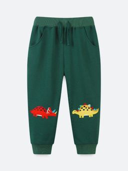Oh Rare - Boys Green Embroidered Jogger