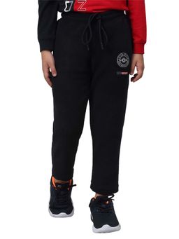 Cantabil - Boys Navy Blue Solid Casual Trackpant