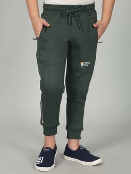 Cantabil - Boys Olive Solid Casual Joggers