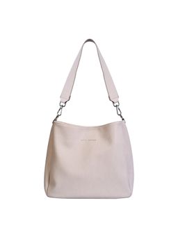 Lino Perros - White Synthetic Leather Hobo Handbag