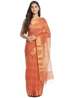 Fabindia - Cotton Silk Maheshwari Sari without Blouse